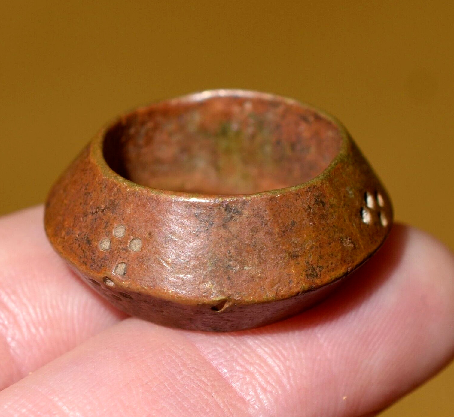 Antique Ethiopian Brass Metal Handmade Tribal Ring Ethiopia, Africa – Size 7.50