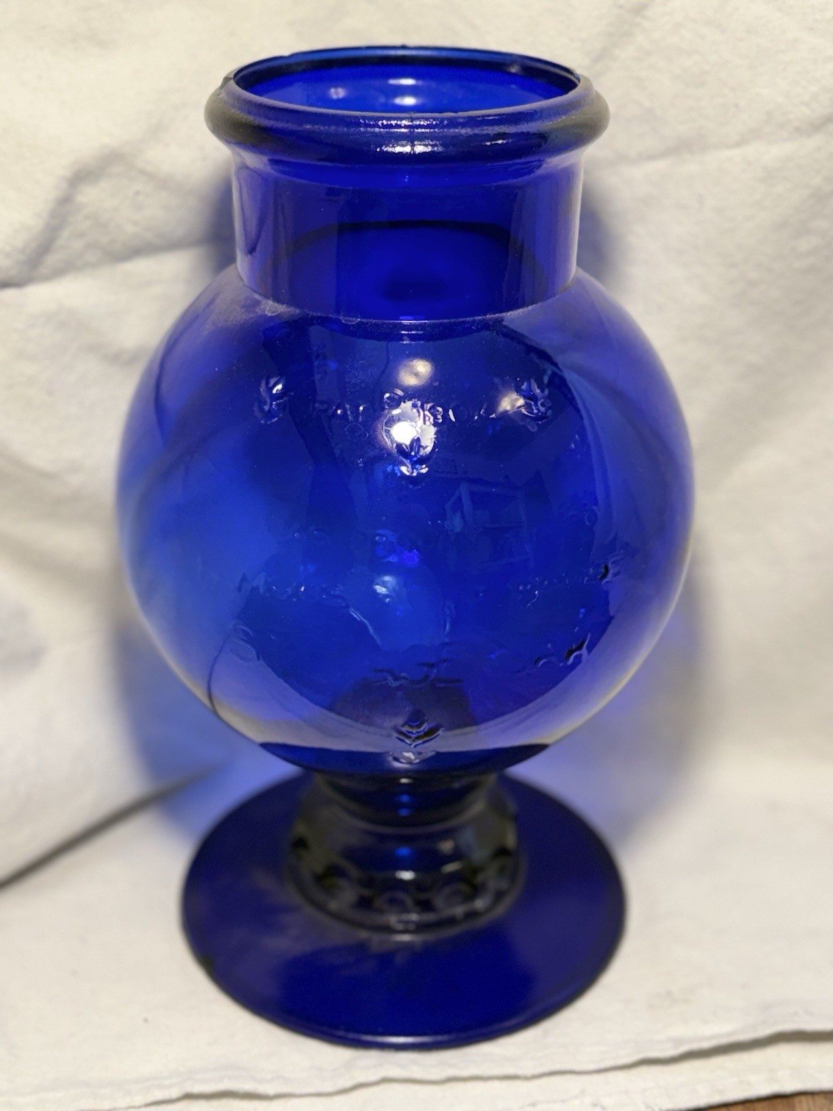 Lucas Prouty & Co. Cobalt Blue 4 Qt Famous All Purpose Storage Jar No Lid