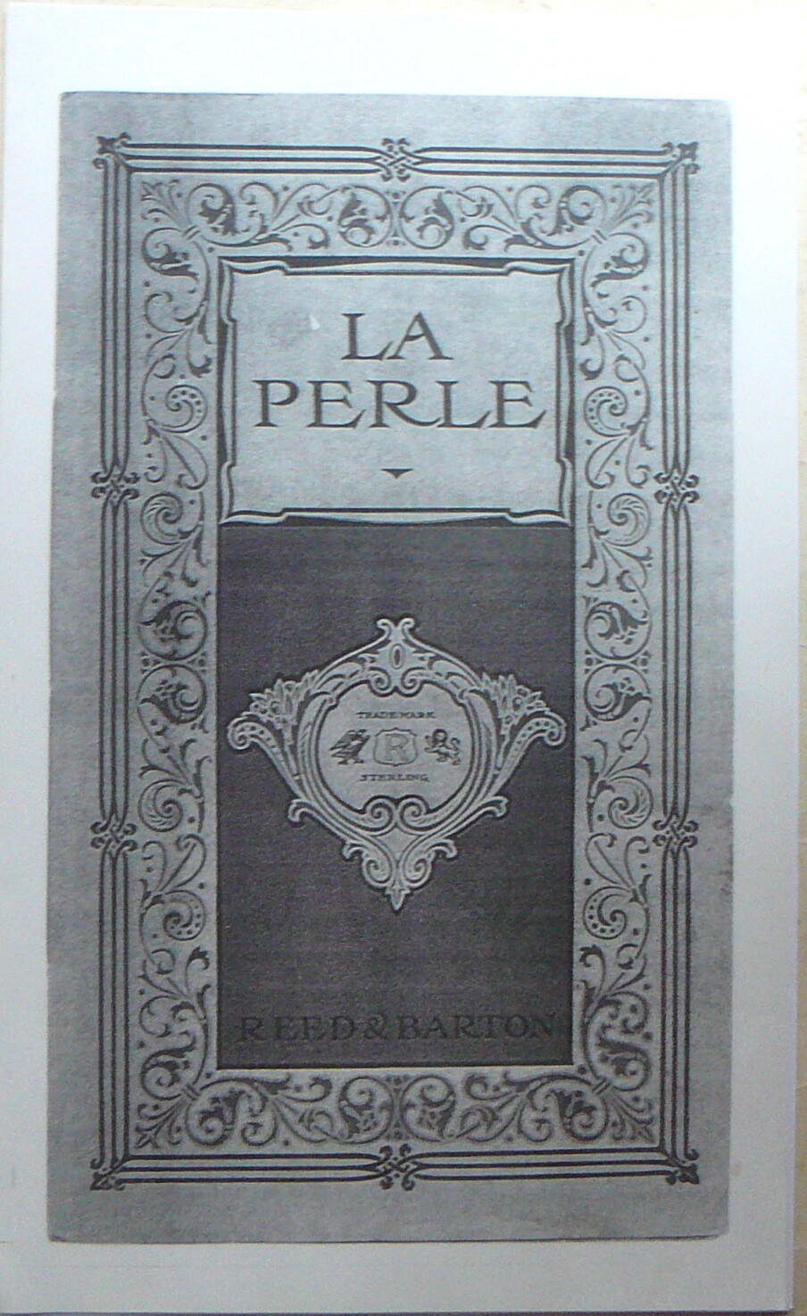 1903 Reed & Barton ☛ LA PERLE ☚ Sterling Catalog 24 pp.(bound/photocopy)