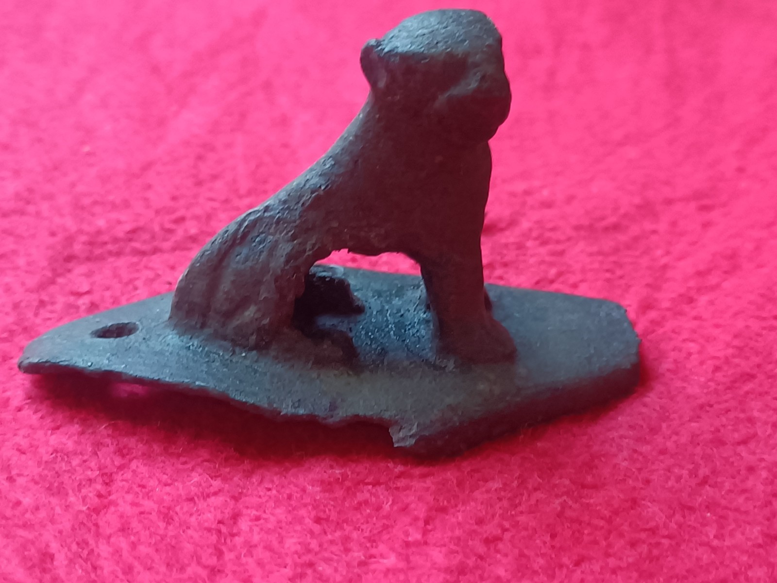 Authentic Ancient Roman Solid Bronze Lion Applique Mount – Massive Original…