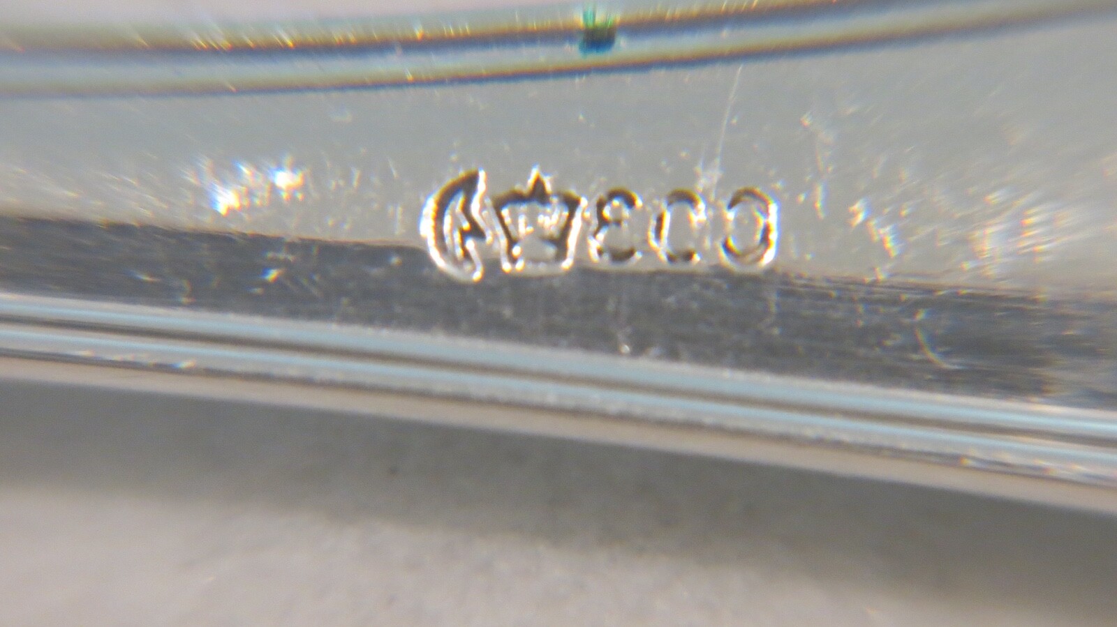 German Sterling Silver 800 Large Serving Fork Solid NM