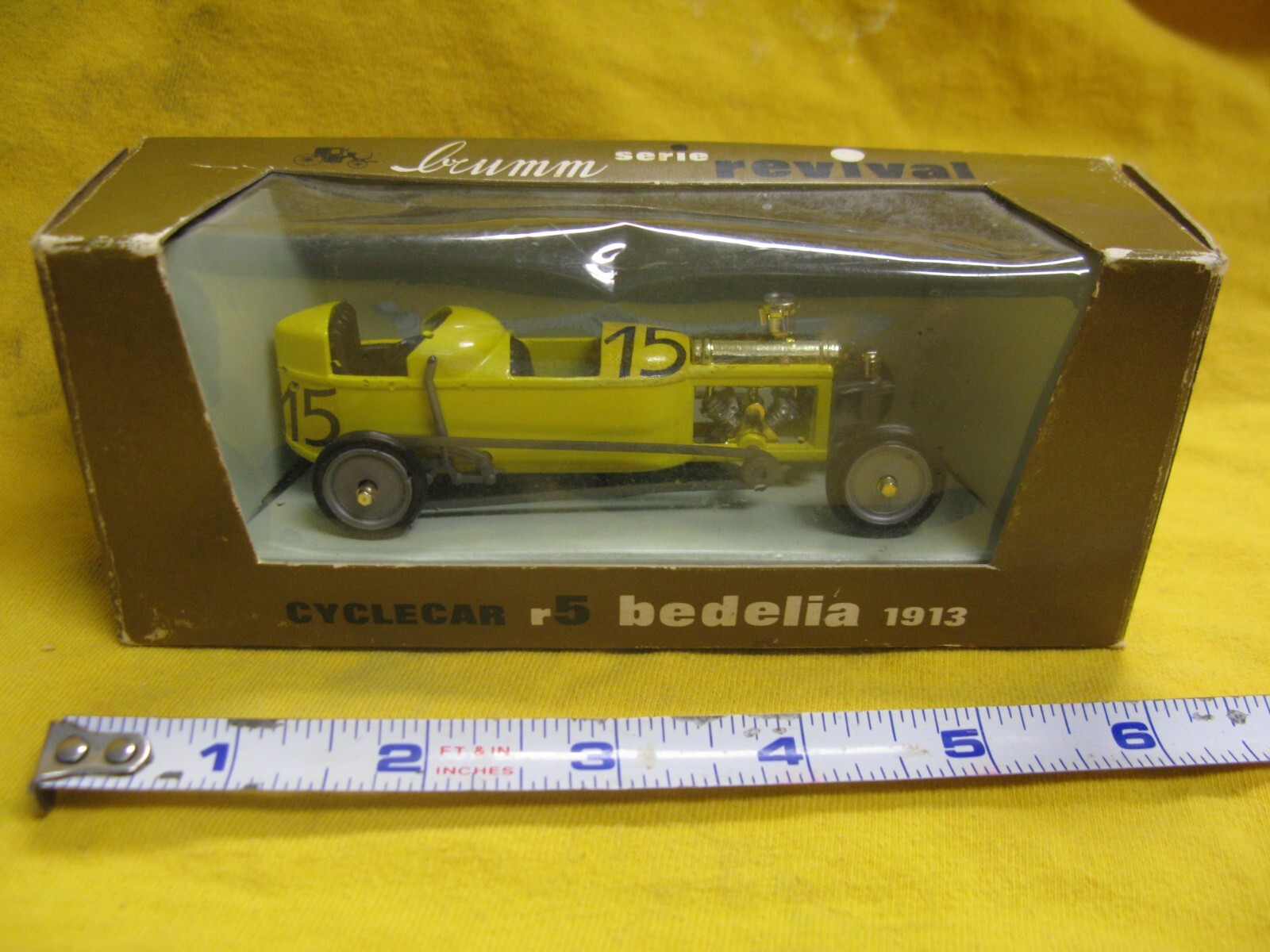 BRUMM CycleCar Serie Revival r5 Bedelia 1913 in original box 1/43 die cast NICE