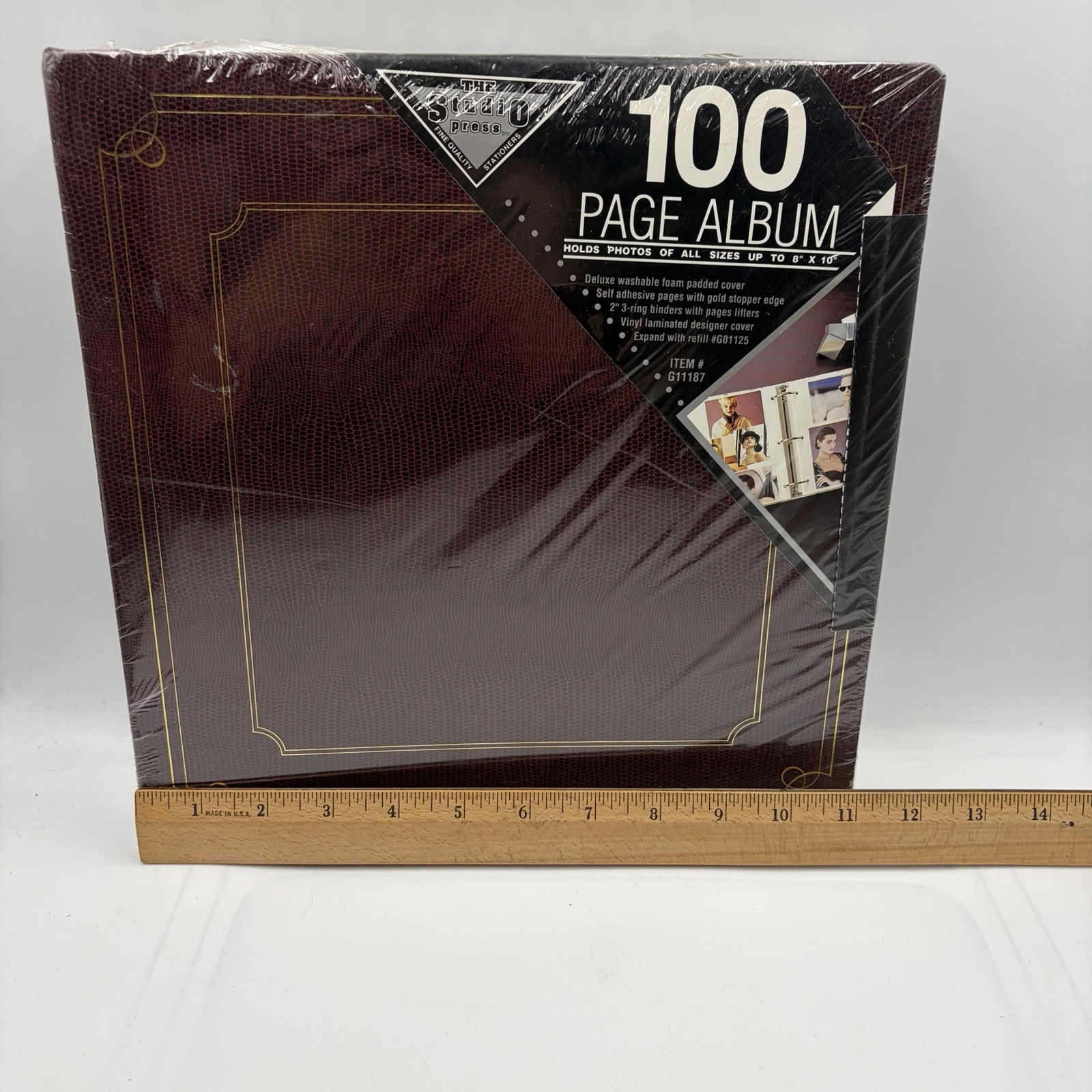 Vintage The Studio Press 100 Page Photo Album Made In USA Collectible Sealed