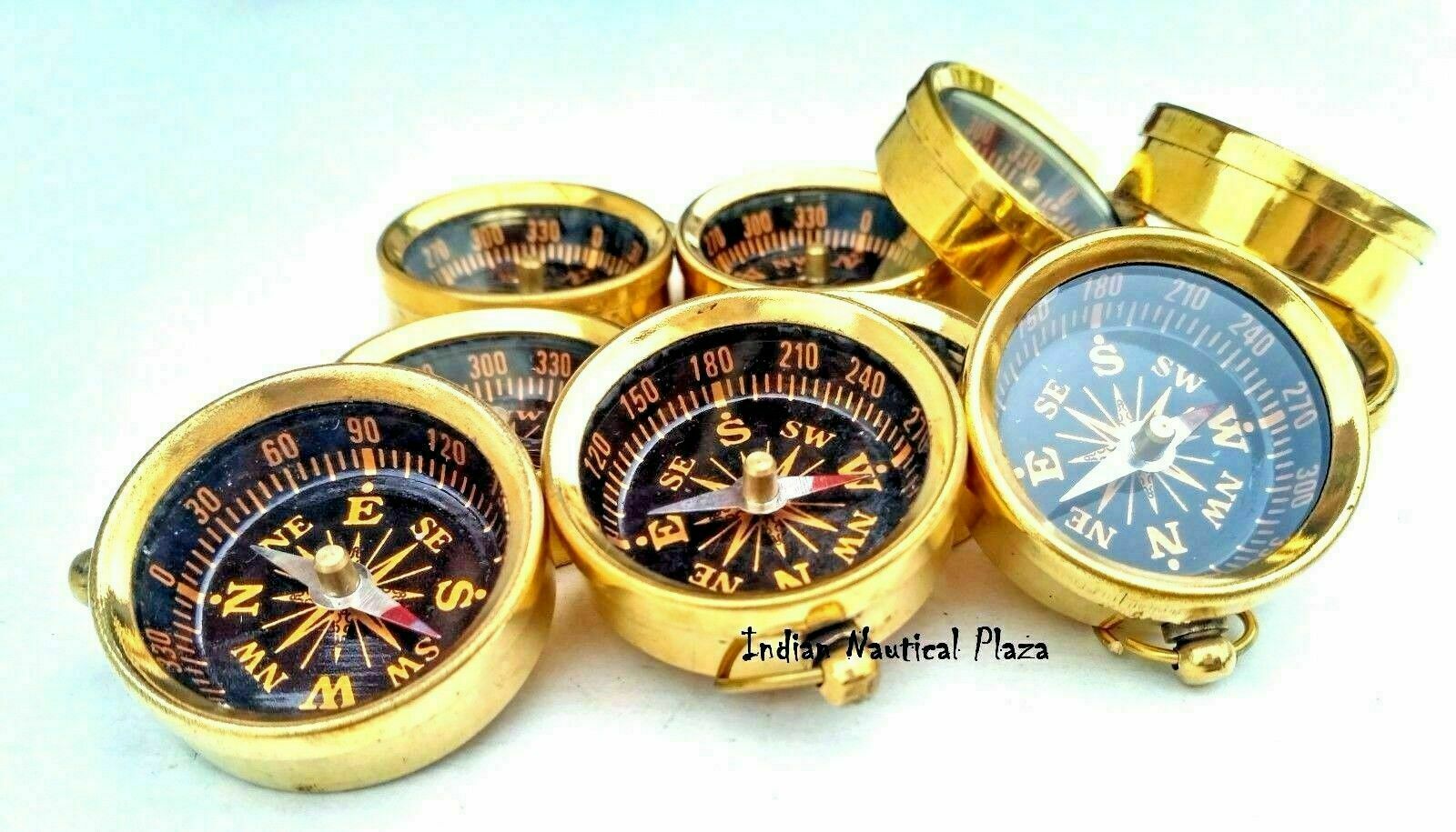 lot of 100 pieces Maritime Compass lot nautical brass pocket compass