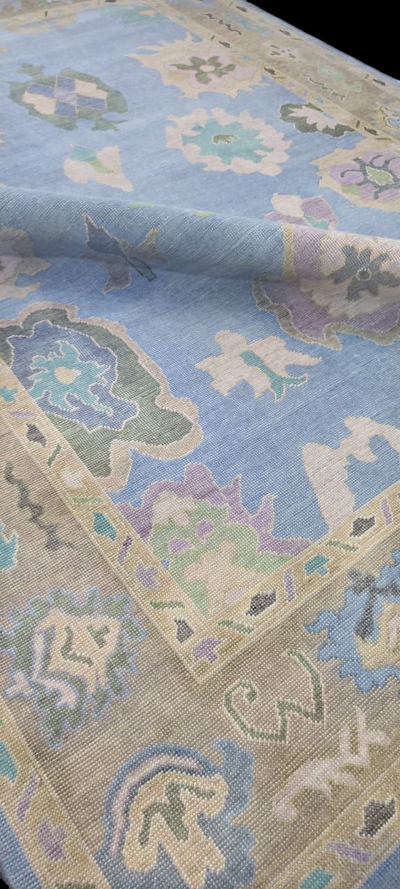 Oushak 8×10, Hand Knotted Rug Modern Oushak Rug 5×8 Bedroom Rug Turkish Knot Rug