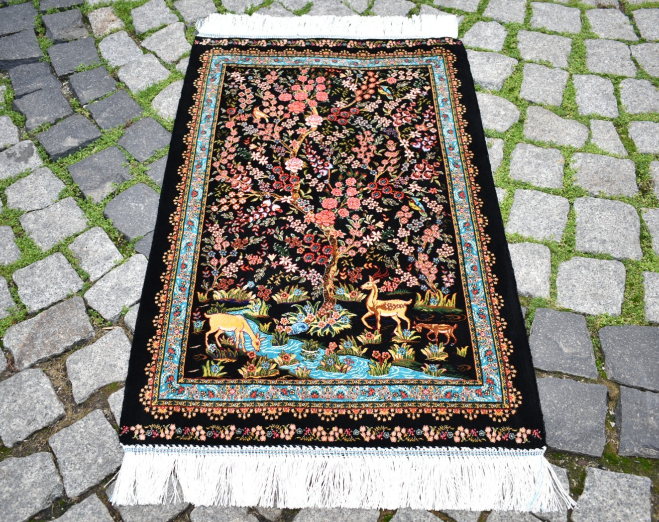 Silk Bamboo Rug 100 % Bamboo Silk Rug 2 x 3 ft Home Decor Rug Bamboo Wall Rug