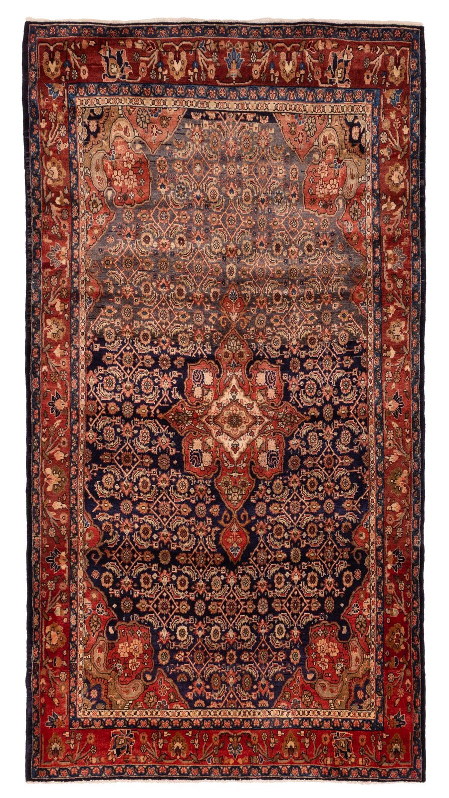 Traditional Vintage Hand-Knotted Area Rug 5’2″ x 9’8″ Oriental Wool Carpet