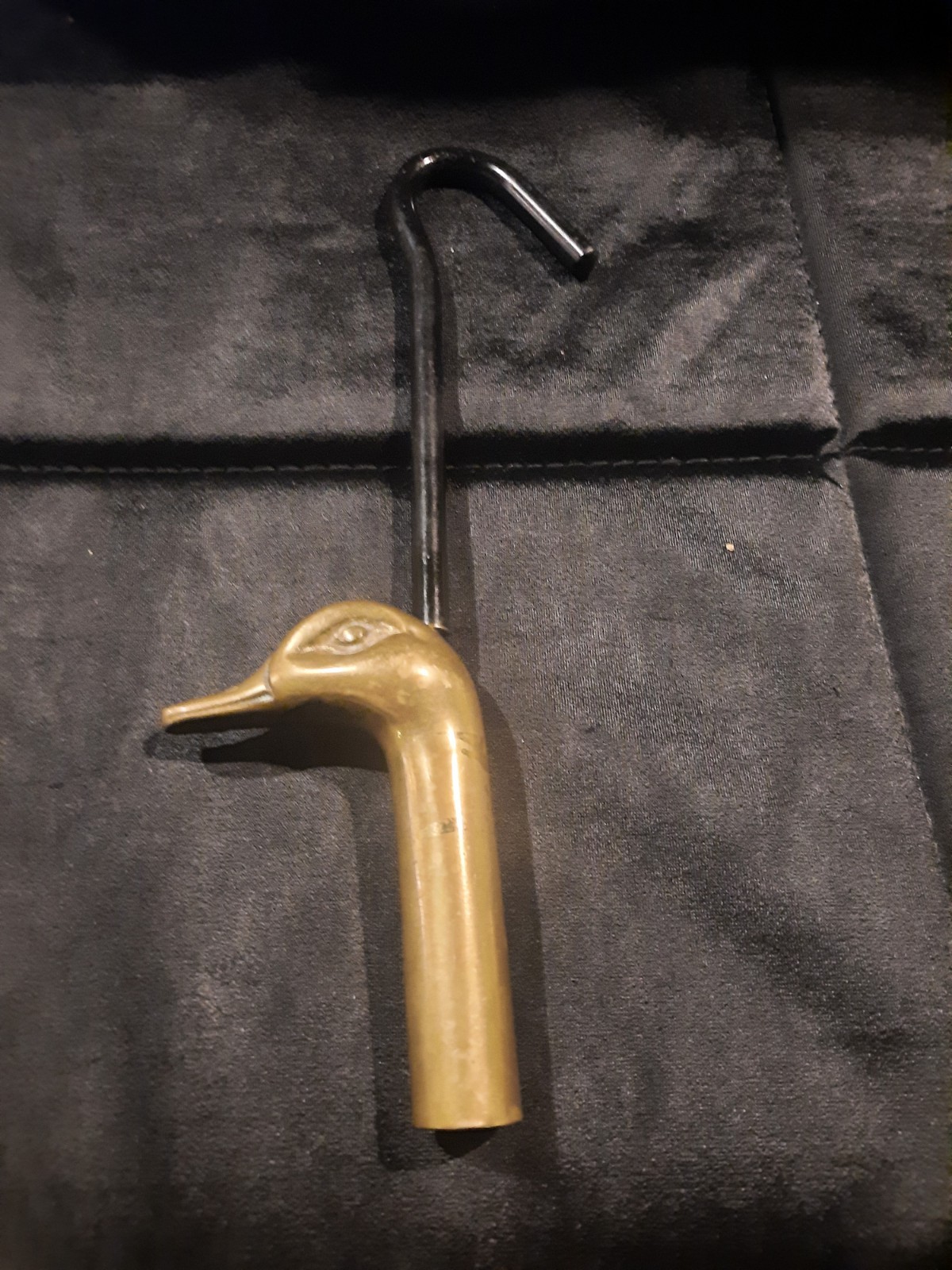 Brass Duck Head Flue Damper Pull Hook 9″ Custom decor inc