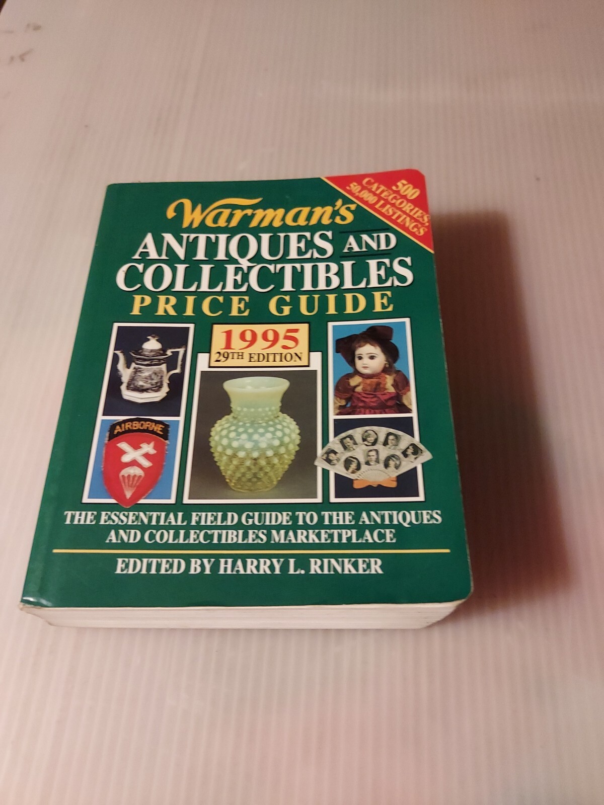 Vintage 1995 Warman’s Antiques & Collectibles Price Guide 29th Edition Paperback