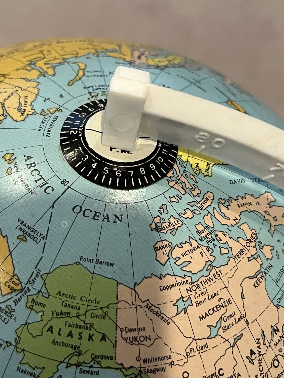 Vintage J Chein World Globe of the United Nations In Original Box