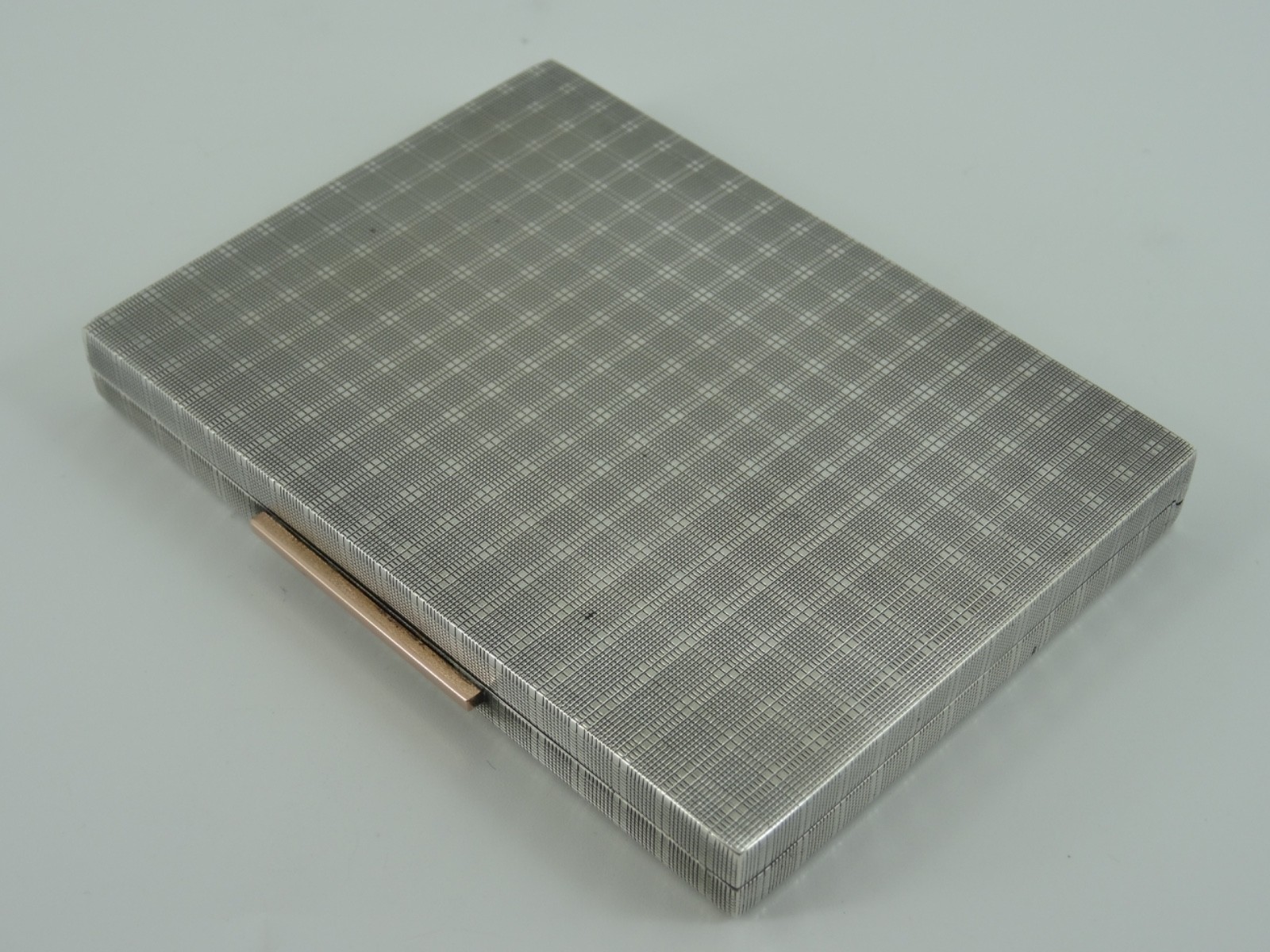 SOLID STERLING SILVER SPLENDID GEORGE VI CIGARETTE CASE BIRMINGHAM 1938 113G