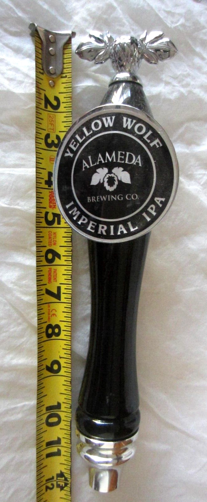Yellow Wolf Alameda Brewing Co Imperial IPA Beer Tap Handle Man Cave