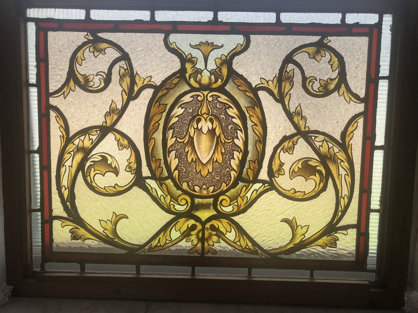 Rare Antique Rudy Brothers Studio Pittsburgh Art Nouveau Stained Glass Window #1