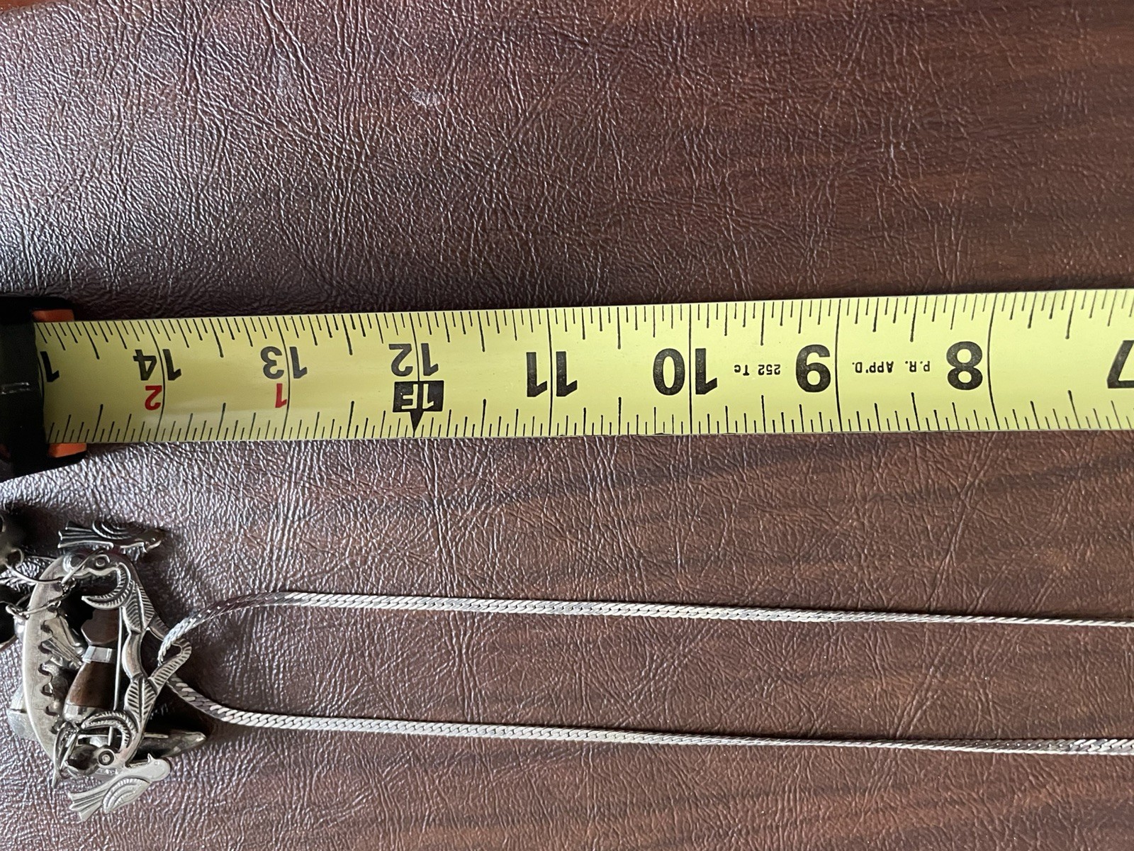 Afro-Brazilian Amulet 12″ Penca De Balangadan with 6 charms on herringbone chain