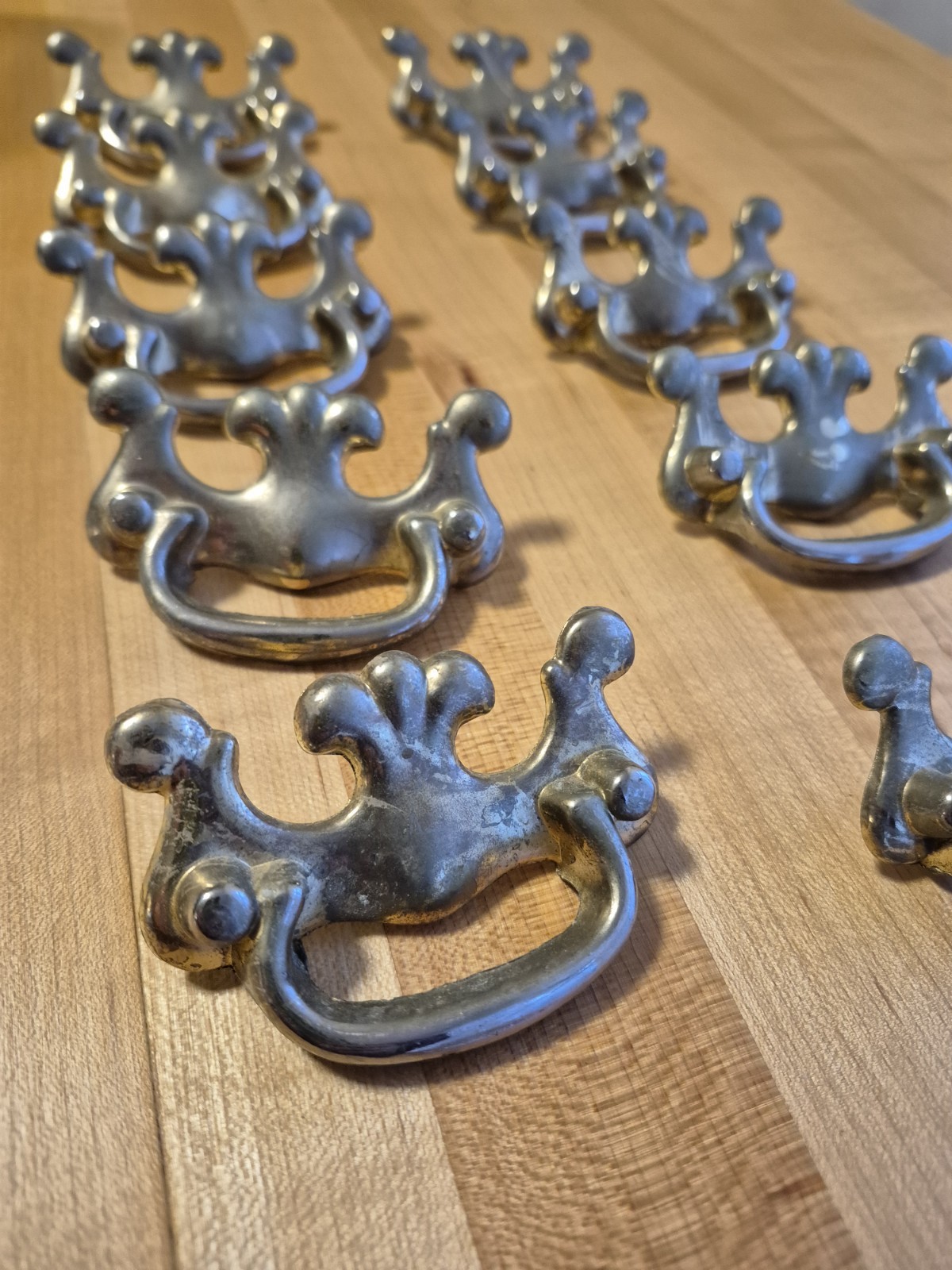 10 Drawer Pulls – Bail Pull – Single Mount Dresser Handles 3″ long