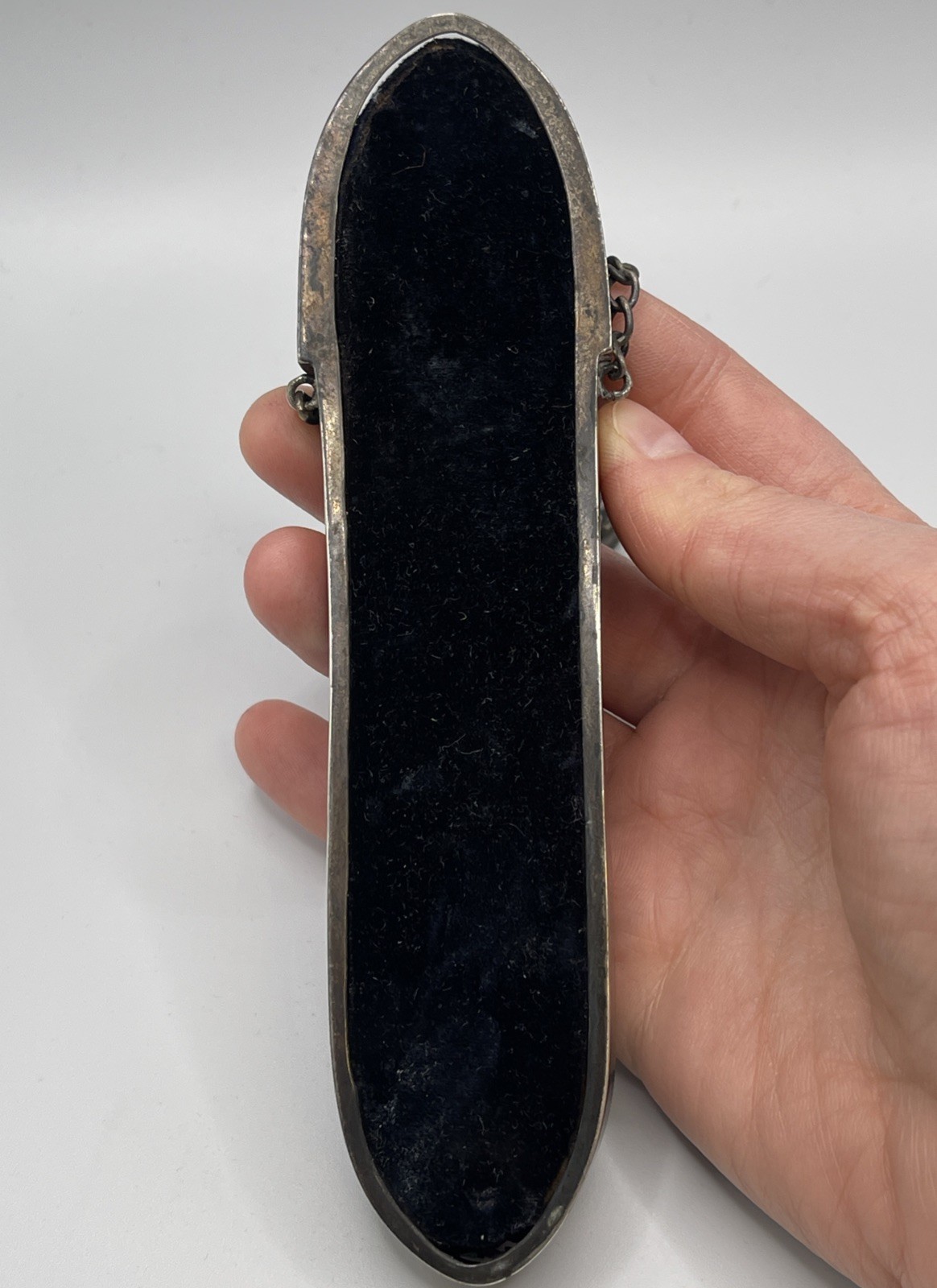 Victorian Era 1891 Sterling Silver Chatelaine Glasses Spectacle Case. 2.2oz