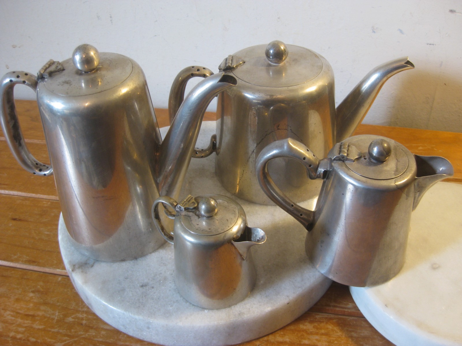 Vintage 3 x Stokes & Sons & 1 x Regal Silver Plated Tea Pots Australia (1930s)