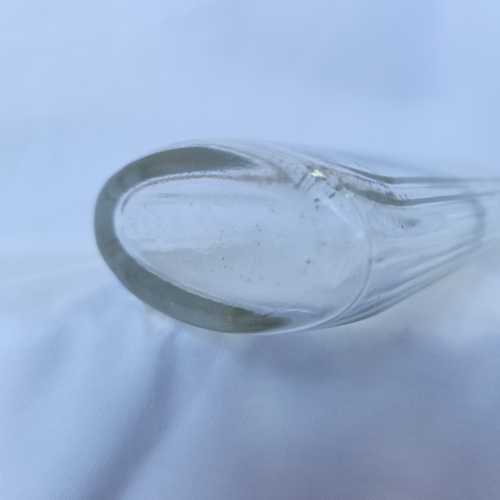 Norwich Embossed Medicine Bottle 5 in tall ribbed sides clear Apothecary Vintage