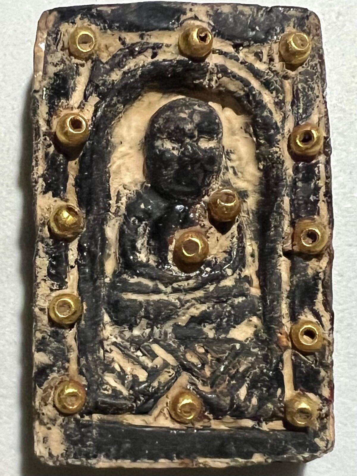 PHRA LP TUAD RARE OLD THAI BUDDHA AMULET PENDANT MAGIC ANCIENT IDOL#253