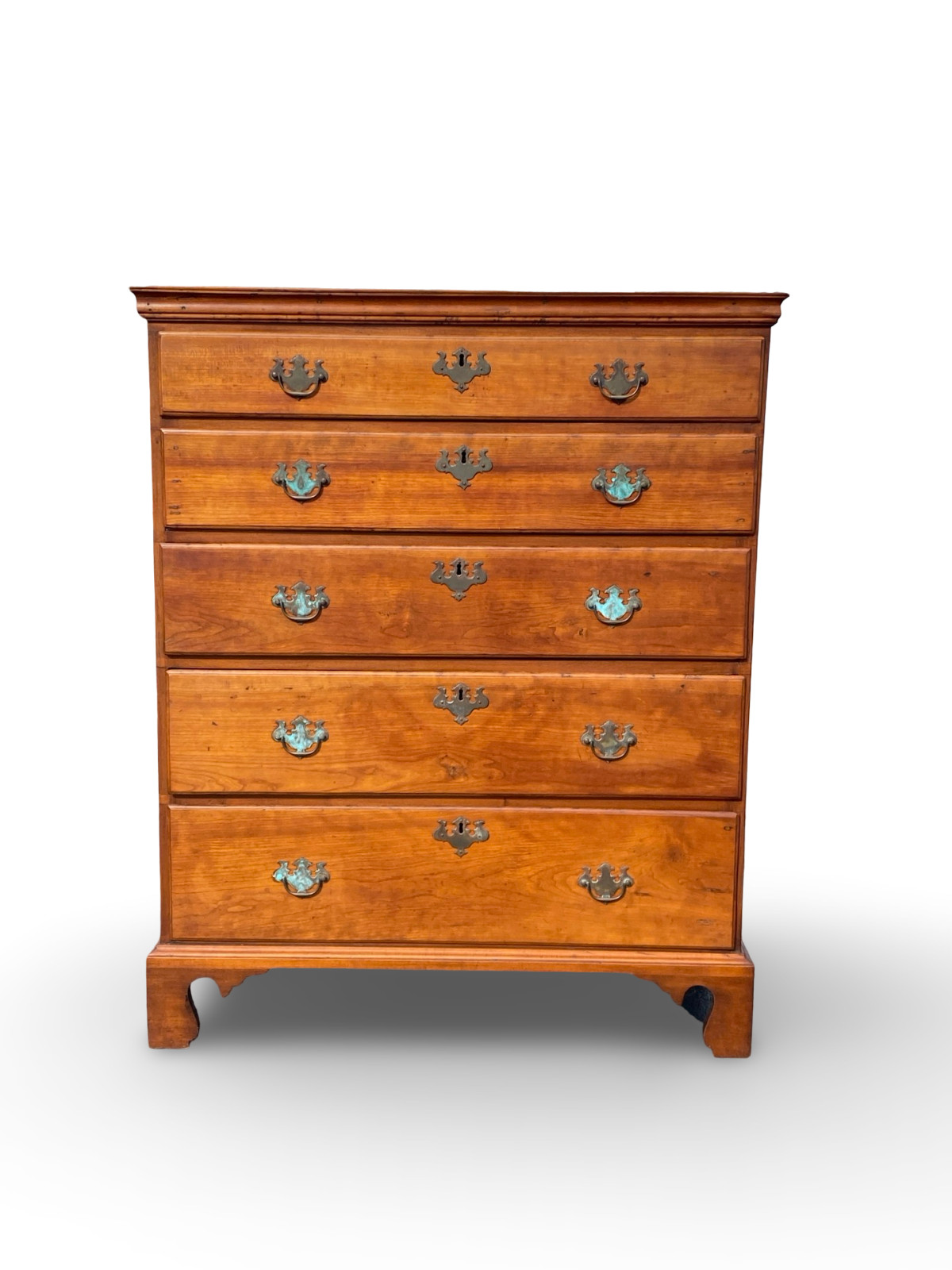 Early 19th Century American Federal Solid Cherry Chest of Drawers, Circa 1800