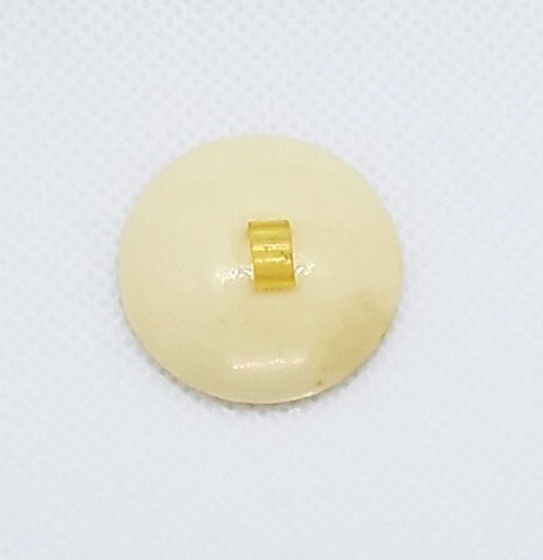 Antique Large Button with Pearly Coating and Lucite Shank Loop. Cream Color #27