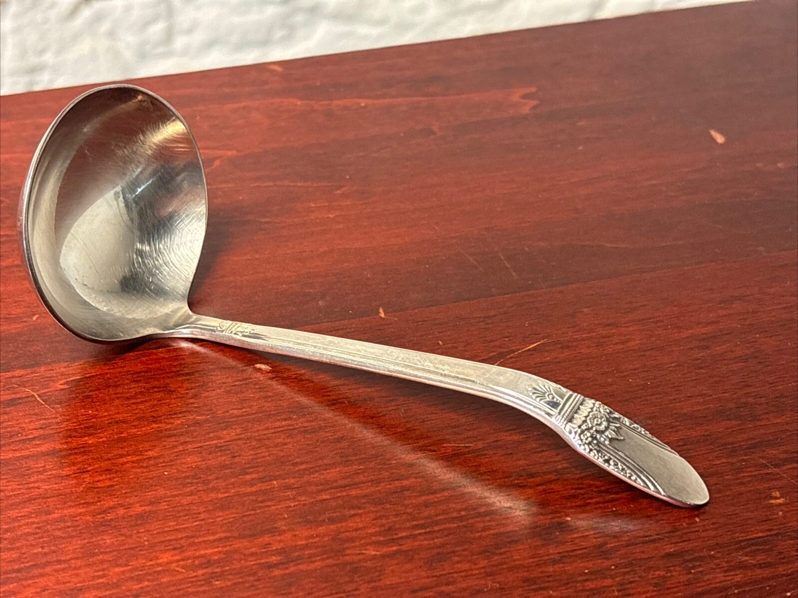 First Love by 1847 Rogers Bros Plate Silverplate Gravy Ladle 6″