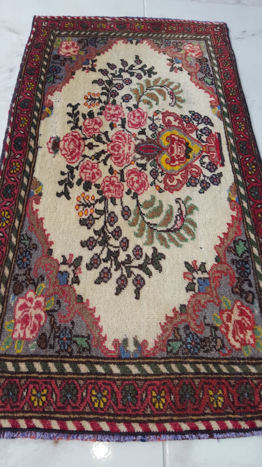 Antique Prayer Rug Caucasıan Royal Rug 2×3 P ersian Rug Oryantal Rug Hand RUG f