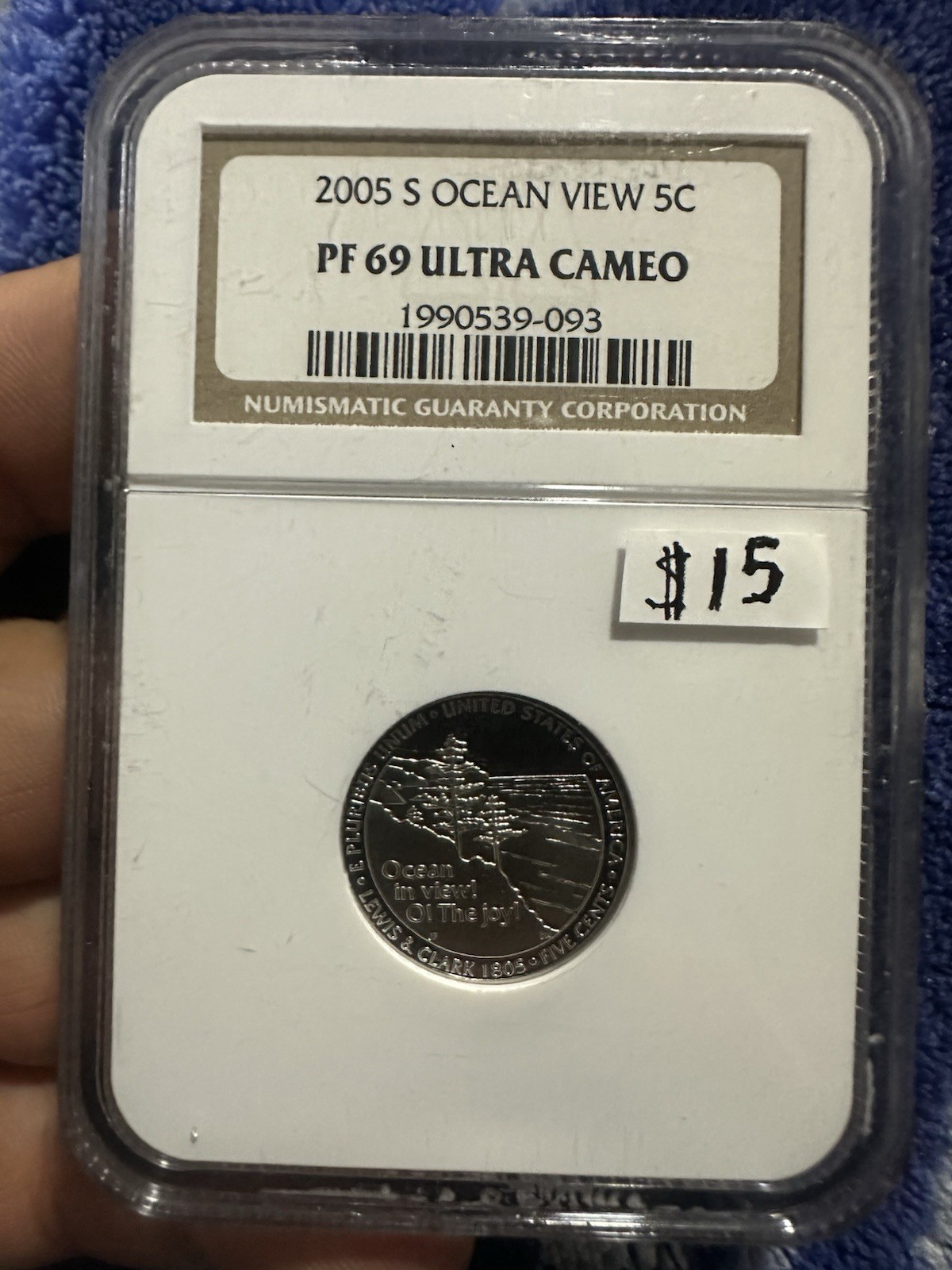 2005-S Ocean View Proof Jefferson Nickel, PF69 Ultra Cameo Highly Collectible