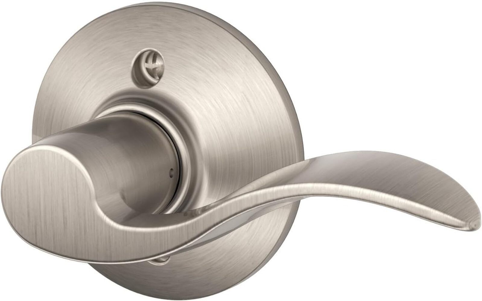 Schlage F170 ACC 619 RH Accent Door Lever, Dummy Handle, Satin Nickel