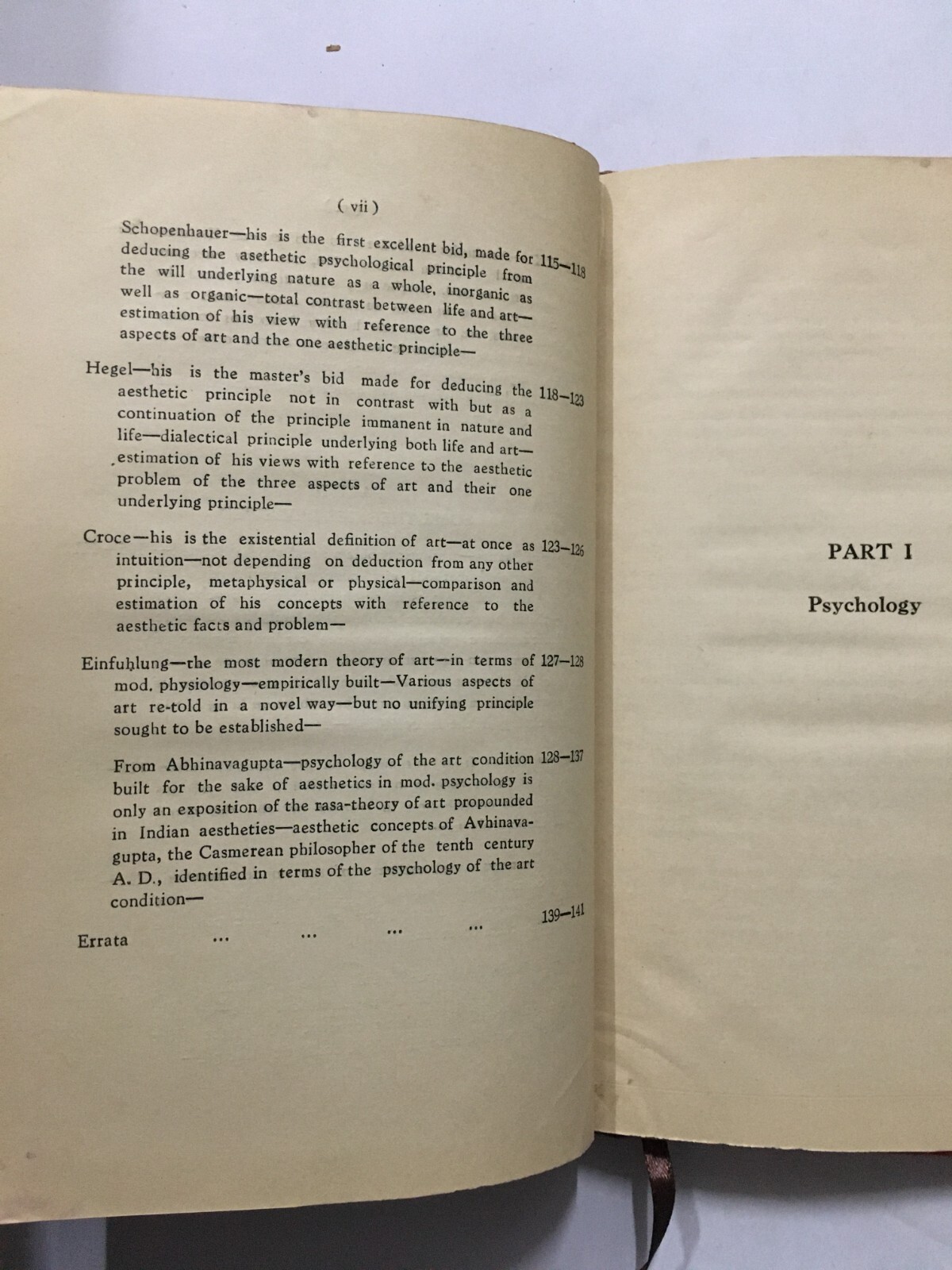 Bagchi, Amalendu: Aesthetics In Modern Psychology. 1966. Calcutta. 141p