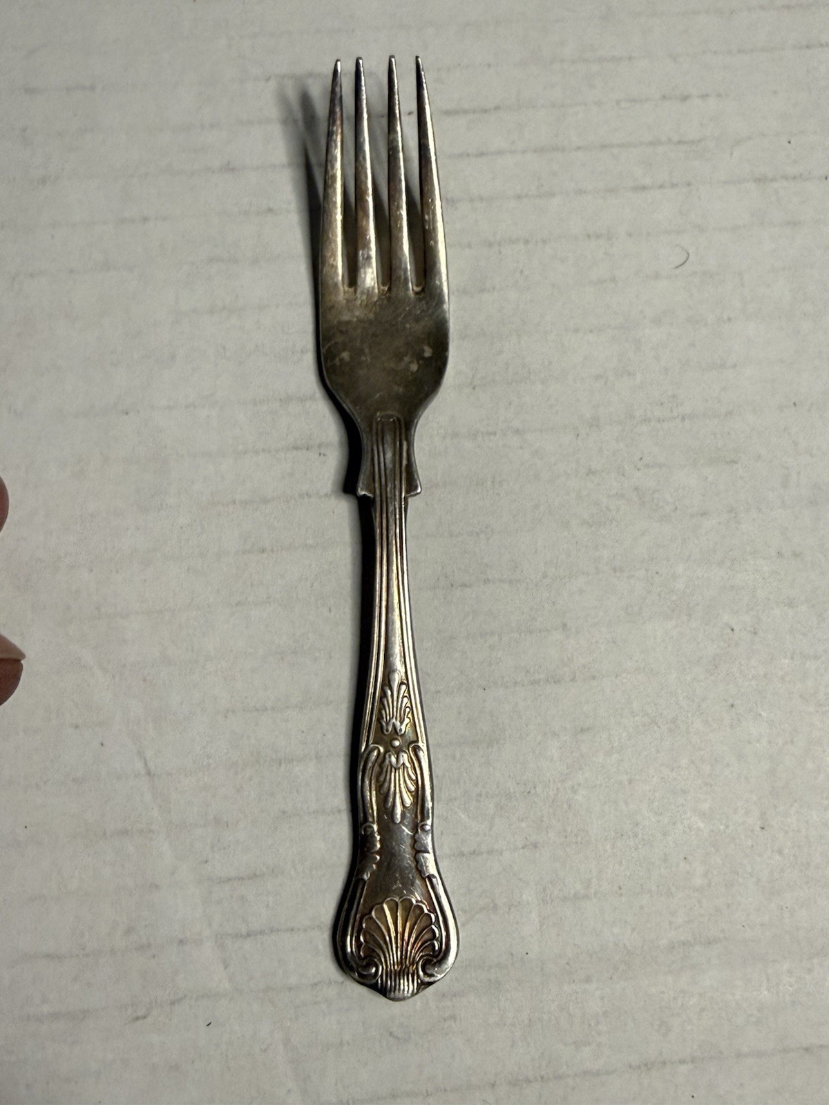 EPNS A1 Sheffield England P. Bros Silverplate King’s Pattern Fork Unpolished