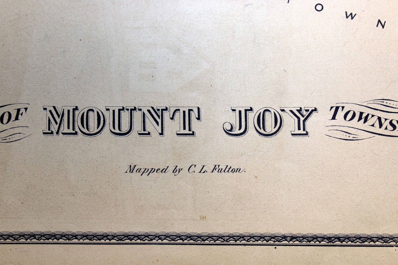 1875 Plat Map Mount Joy Township Lancaster County Pennsylvania Genealogy