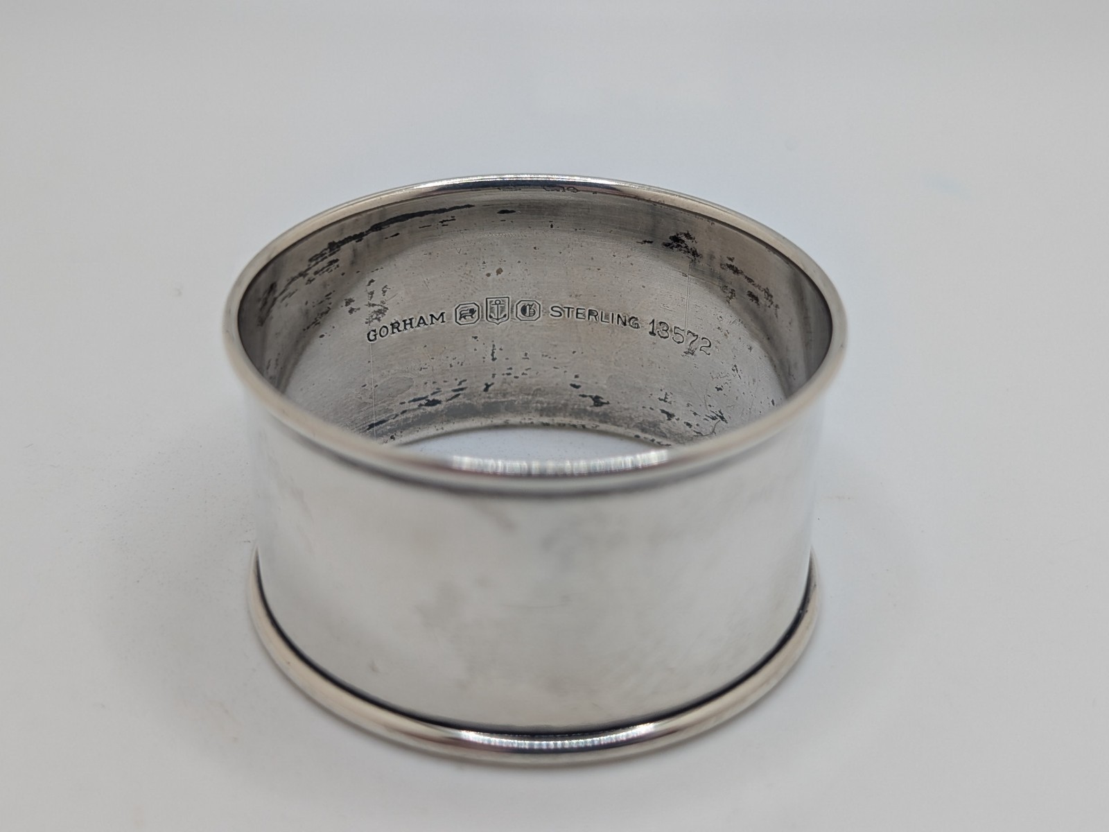 Vintage Gorham Sterling Silver Napkin Ring “Evelyn” name engraving, 18 grams