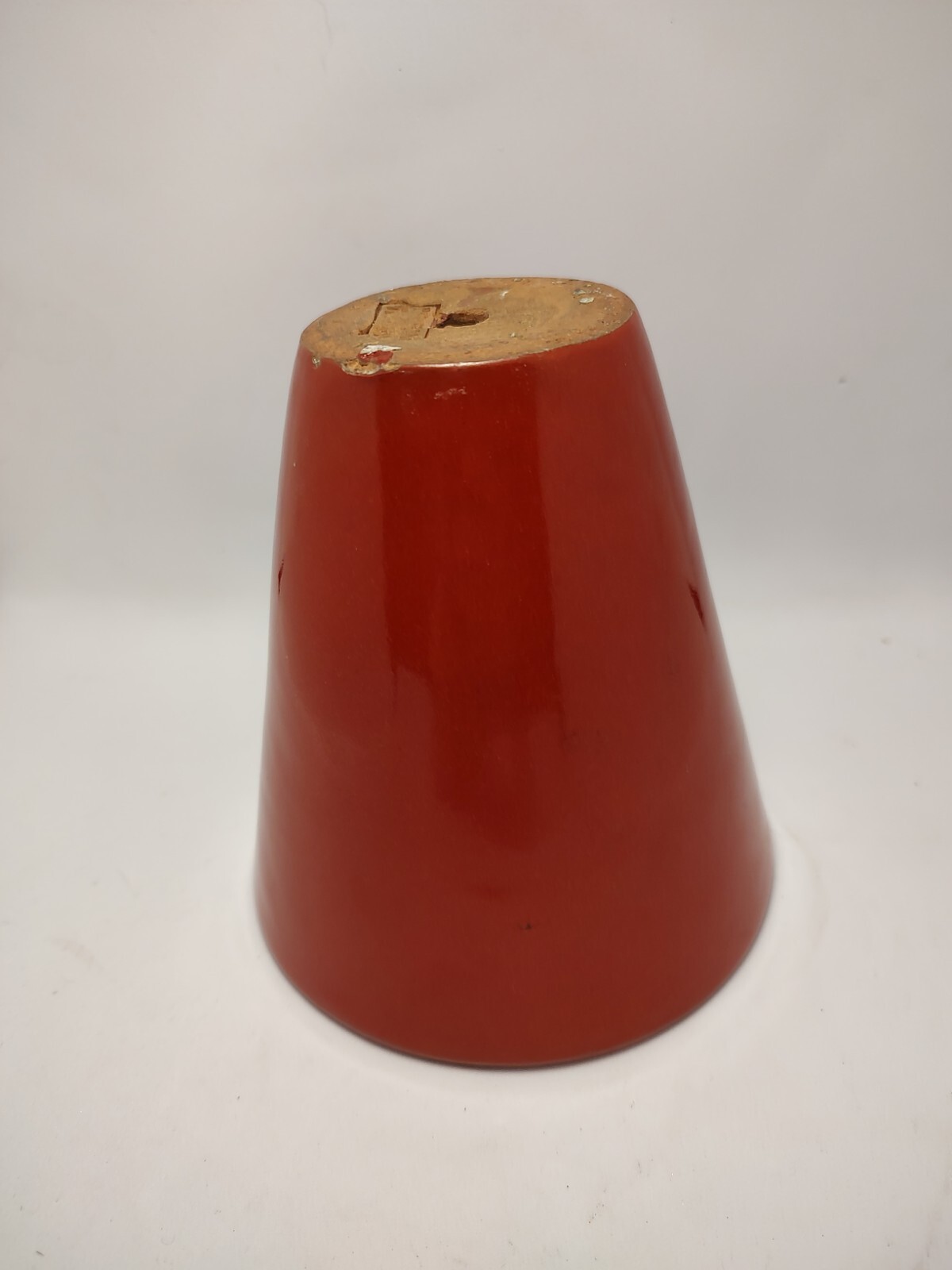 Redware Flower pot Glazed Earthenware Vietnam Vintage 5.75″ Tall, 5.5″ Across