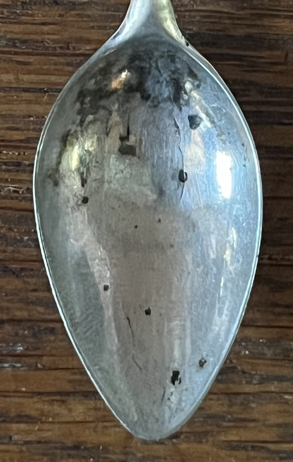 American Coin Silver Pointed Coffee Spoon Wm Cleveland Norwich Ct 1770-1837 Mono