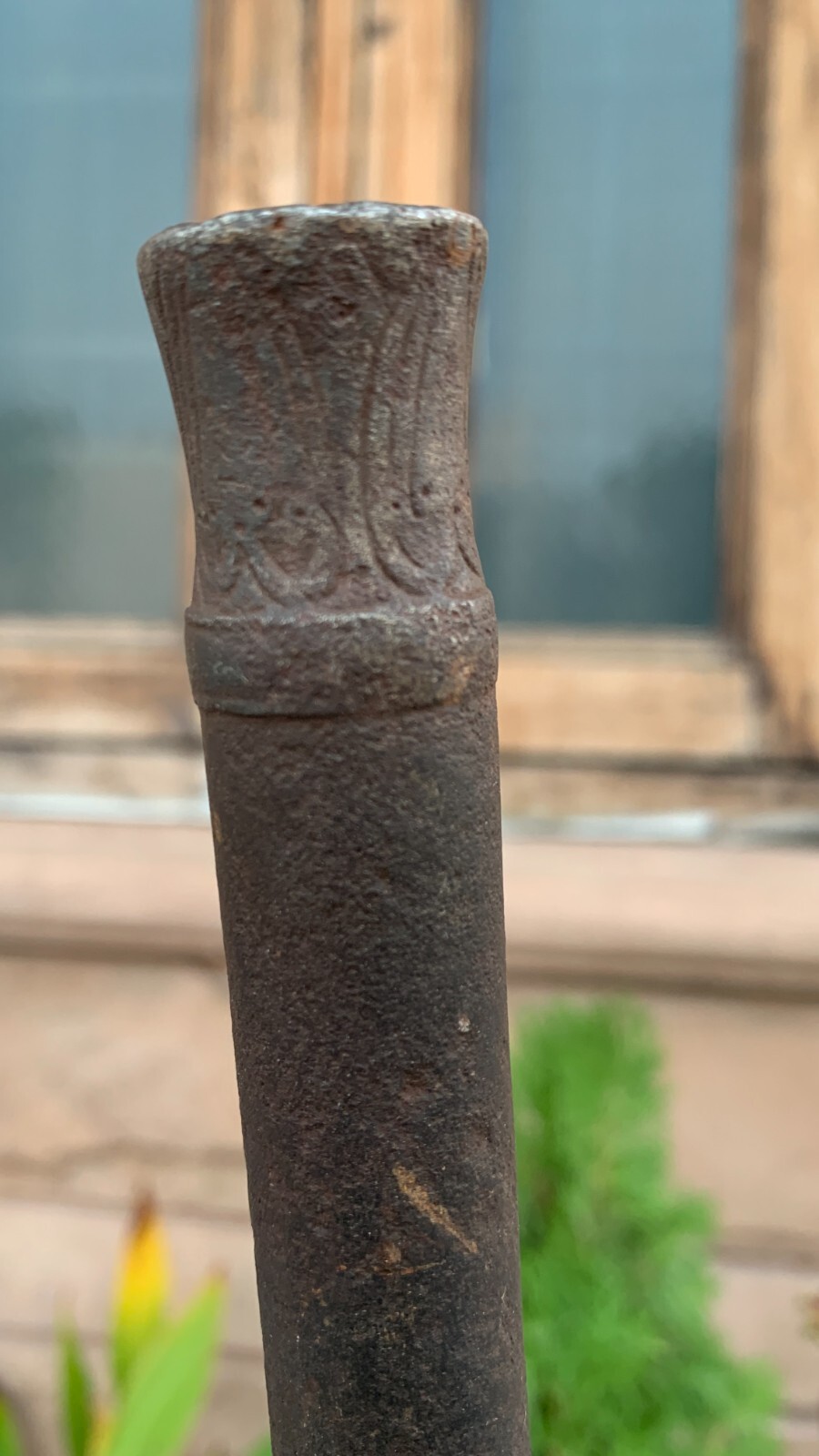 Antique Old Craving Solid Iron Native American Indian Rifle Gun Barrel Nal Nali