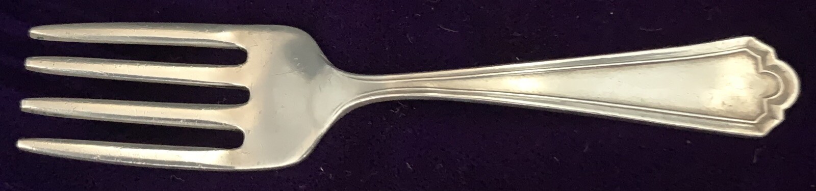 Watson Sterling Flatware, John Alden, Baby Fork, 3 3/4 inches