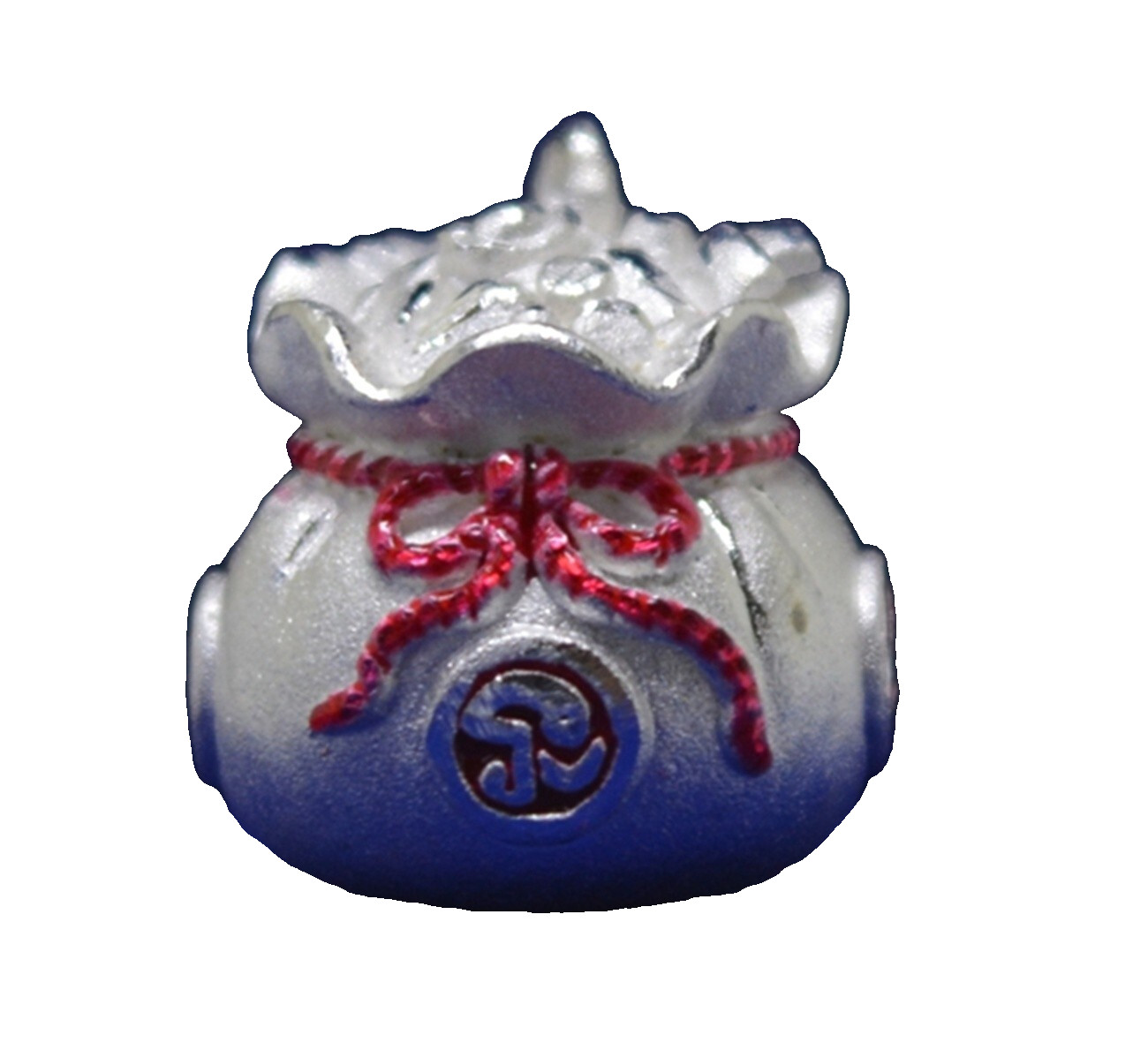 Talisman Magic Bag Money Silver Kruba Tao Thai Amulet Charm Business Fortune