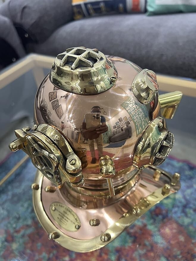 Handcrafted Divers Diving Helmet Miniature US Navy Replica Marine Sea Mini Diver