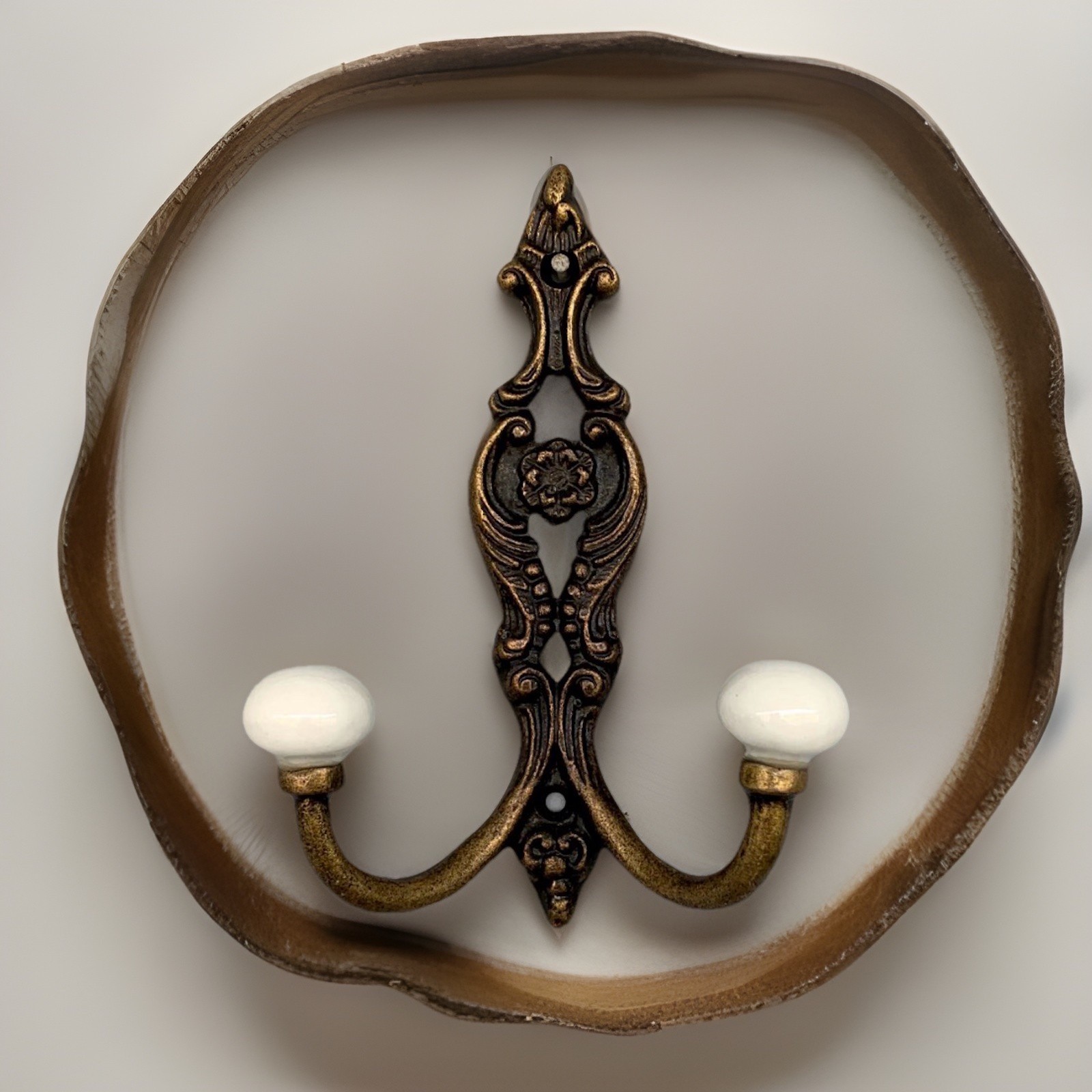 Antique Vintage Bronze Metal Wall Cast Iron Wall Hook Coat Hook Wreath Hanger