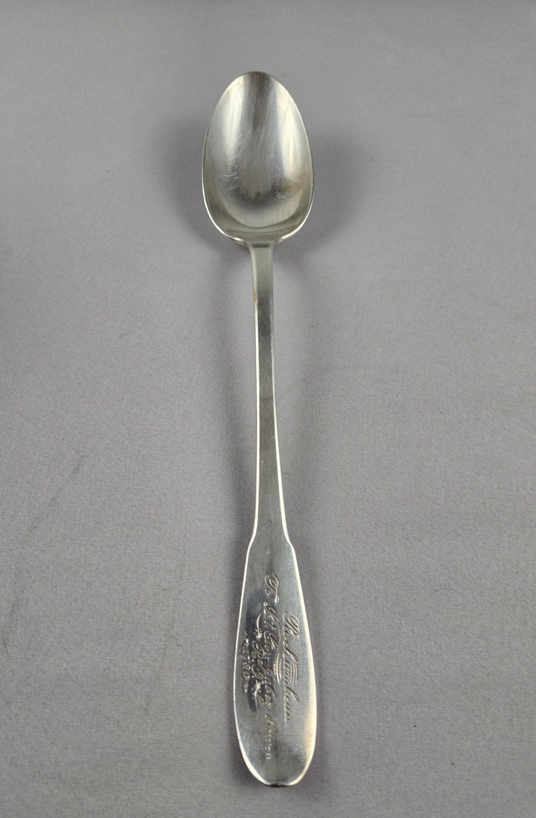 Gorham EP Rochambeau To Lt Gov Jabez Bowen R.I. 1780, Serving Spoon