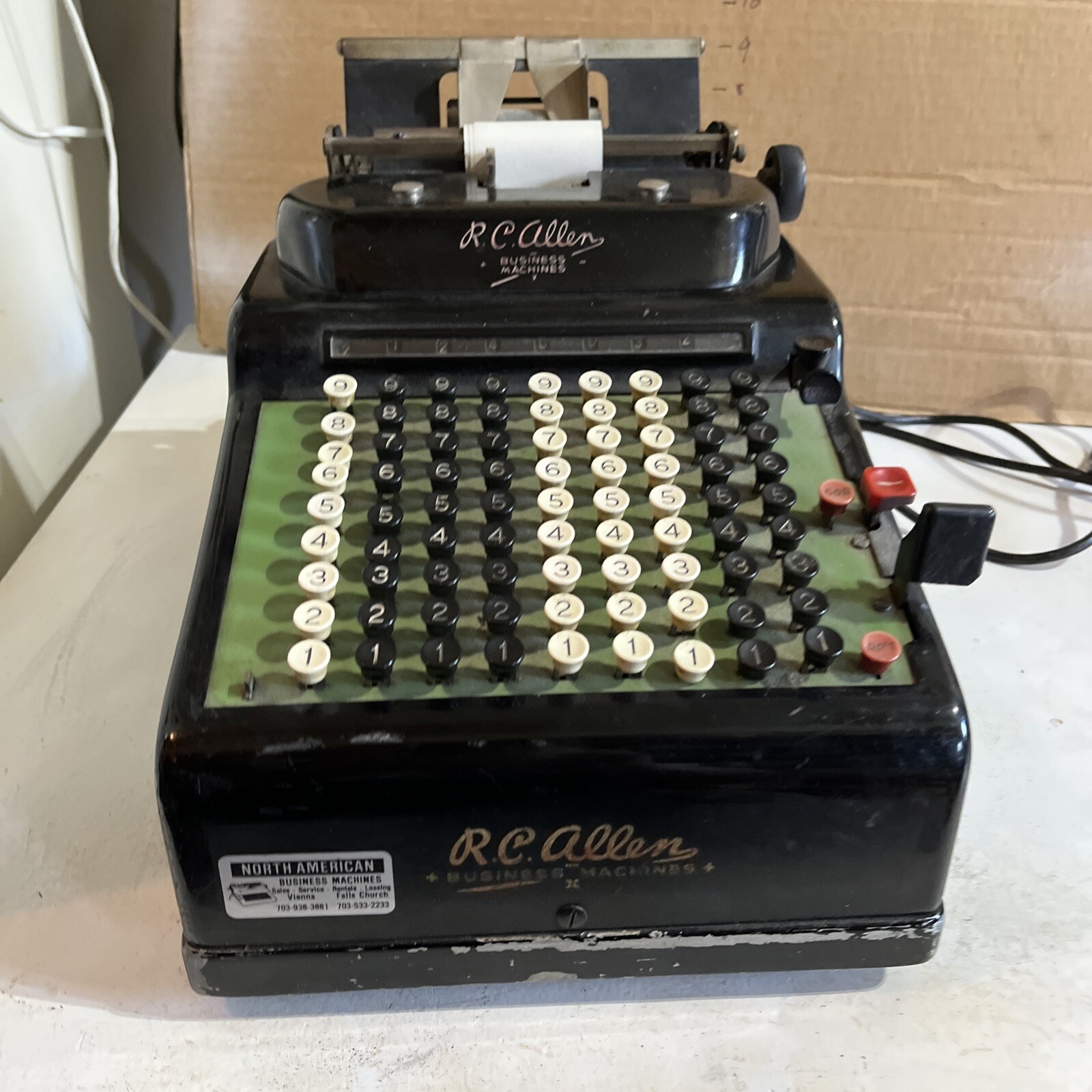 RC Allen Model 915 Adding Machine – Parts