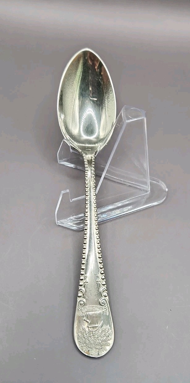 Antique South American Silver Solid Company Teaspoon 5 1/8″