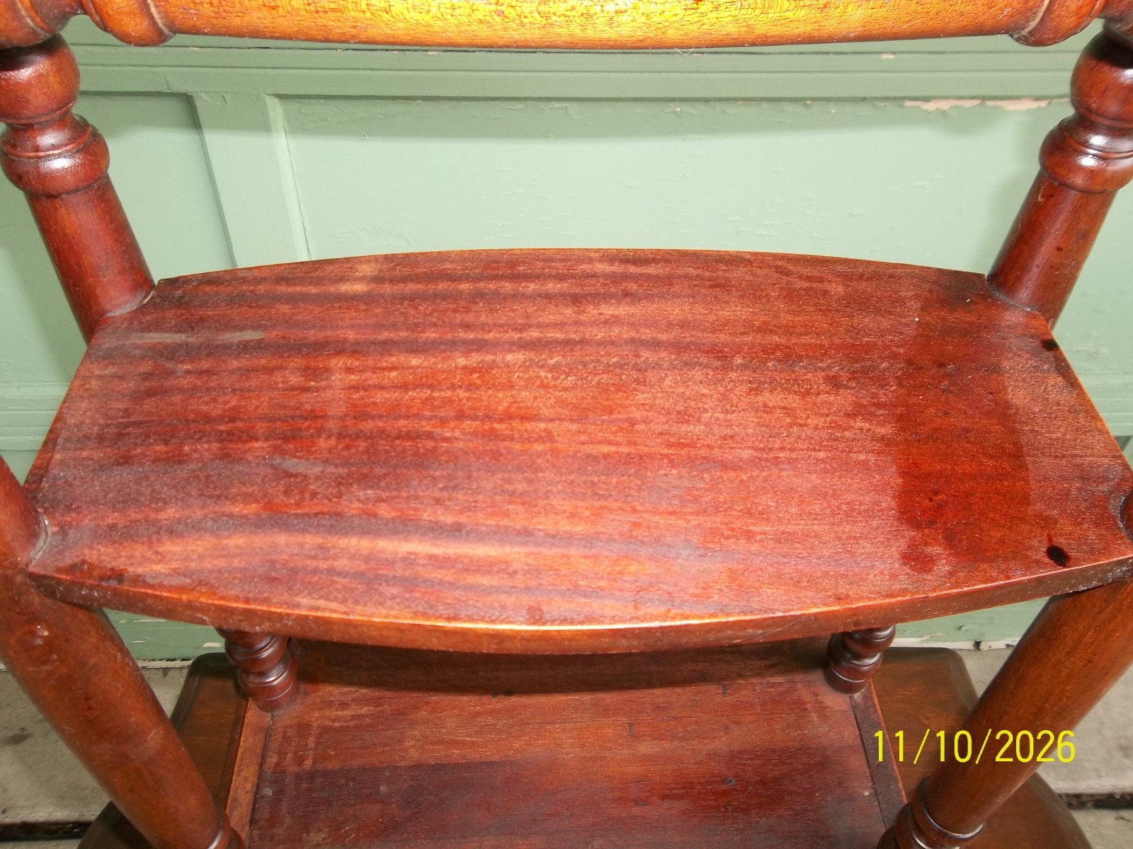 Antique Vintage Solid Mahogany Hallway, Side or Parlor Table with Drawer