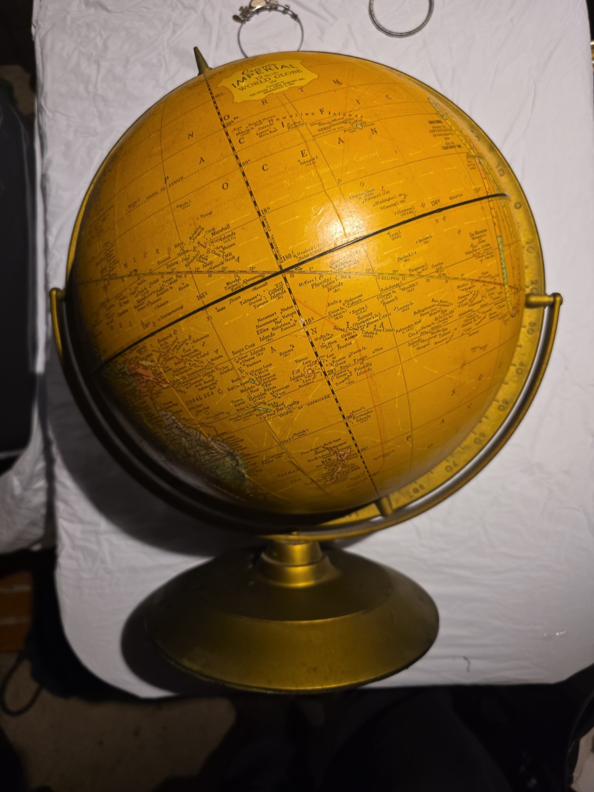 Cram’s Imperial World Globe The George F. Cram Co. Vintage Globe Classroom 12″