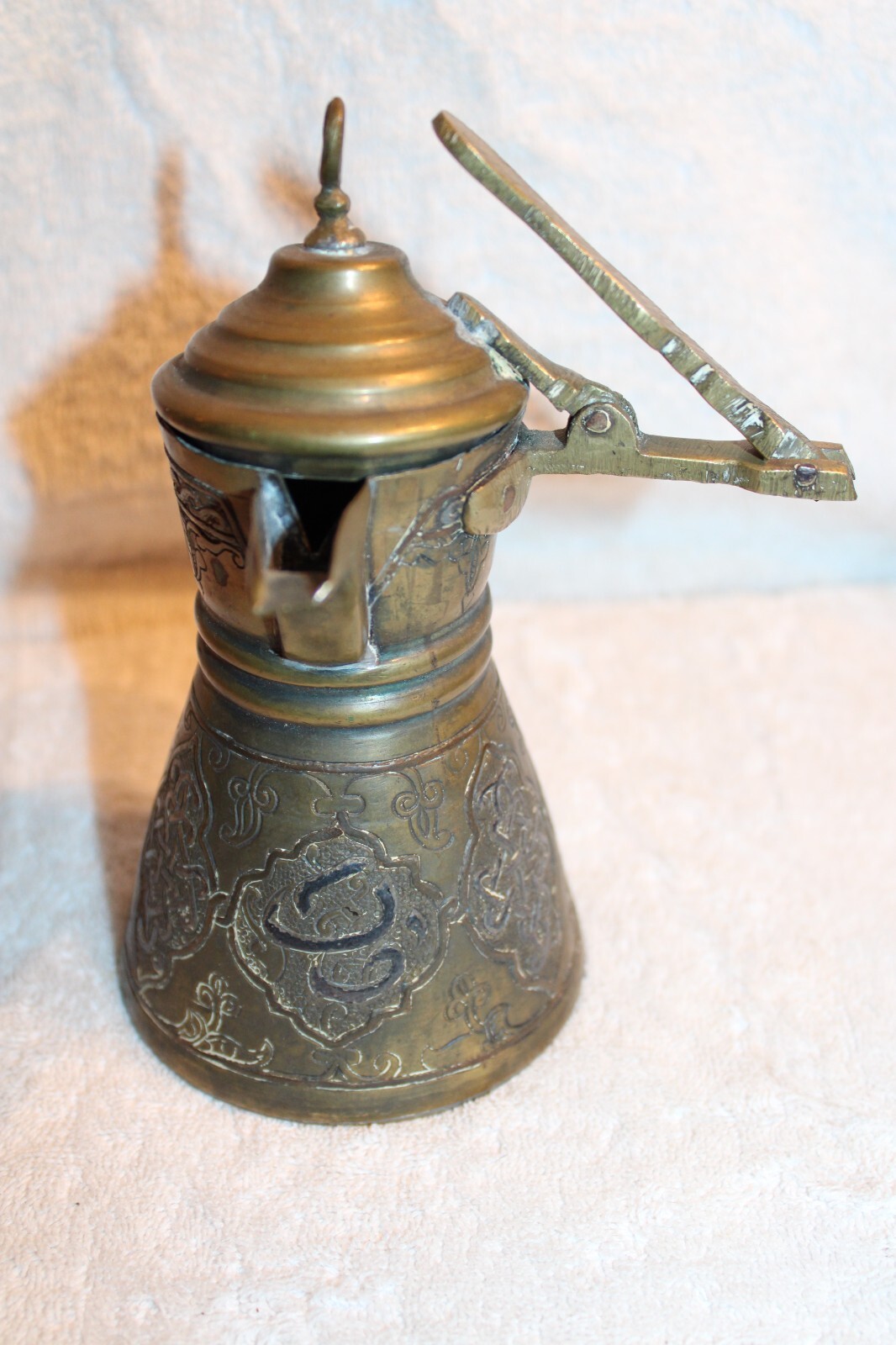 Nice Antique Cairo ware Cairoware Dallah Ibrik Coffee Pot Egypt Mideastern دَلَ