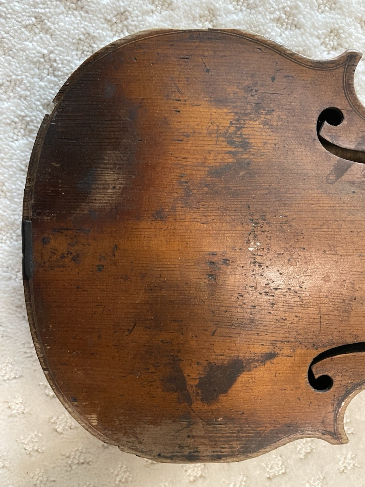 Original Transitional/Classical French Violin: F. Breton, Mirecourt, 1810.