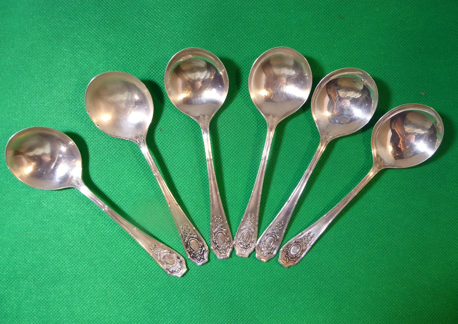 Set of 6 Sterling Silver Bouillon Spoons “Versailles” R. Wallace & Sons 128.7 g