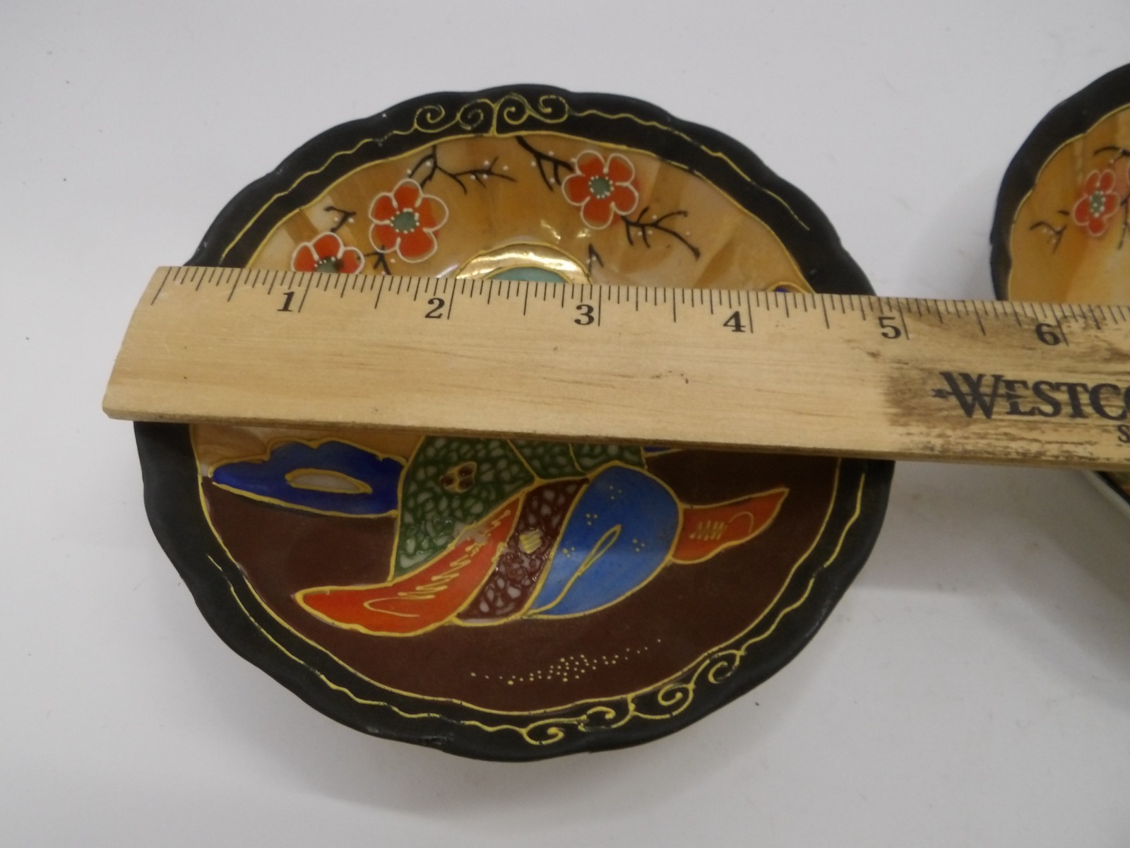 Set of 2 Hotta Yu Shoten & Co Handpainted Bowls made in Japan 5”