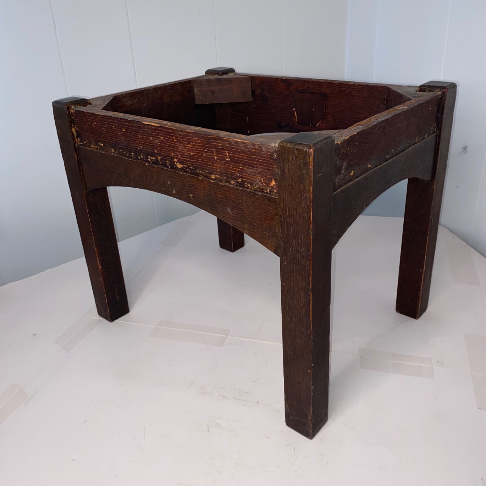 Antique Mission Oak Arts & Crafts Original Finish Footstool Possibly Stickley